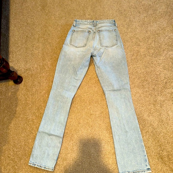 Abercrombie Curve Love High Rise Skinny Seamed split hem Jeans - Picture 3 of 5